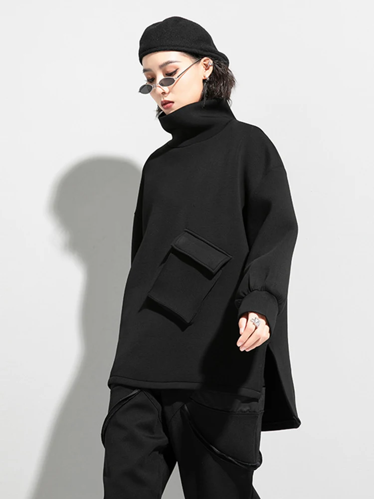 Pocket Size Women Big Irregular T-shirt New Turtleneck Long Batwing Sleeve Fashion Spring Autumn 2026 1X5W
Pocket Size Women Big Irregular T-shirt New Turtleneck Long Batwing Sleeve Fashion Spring Autumn 2026 1X5W