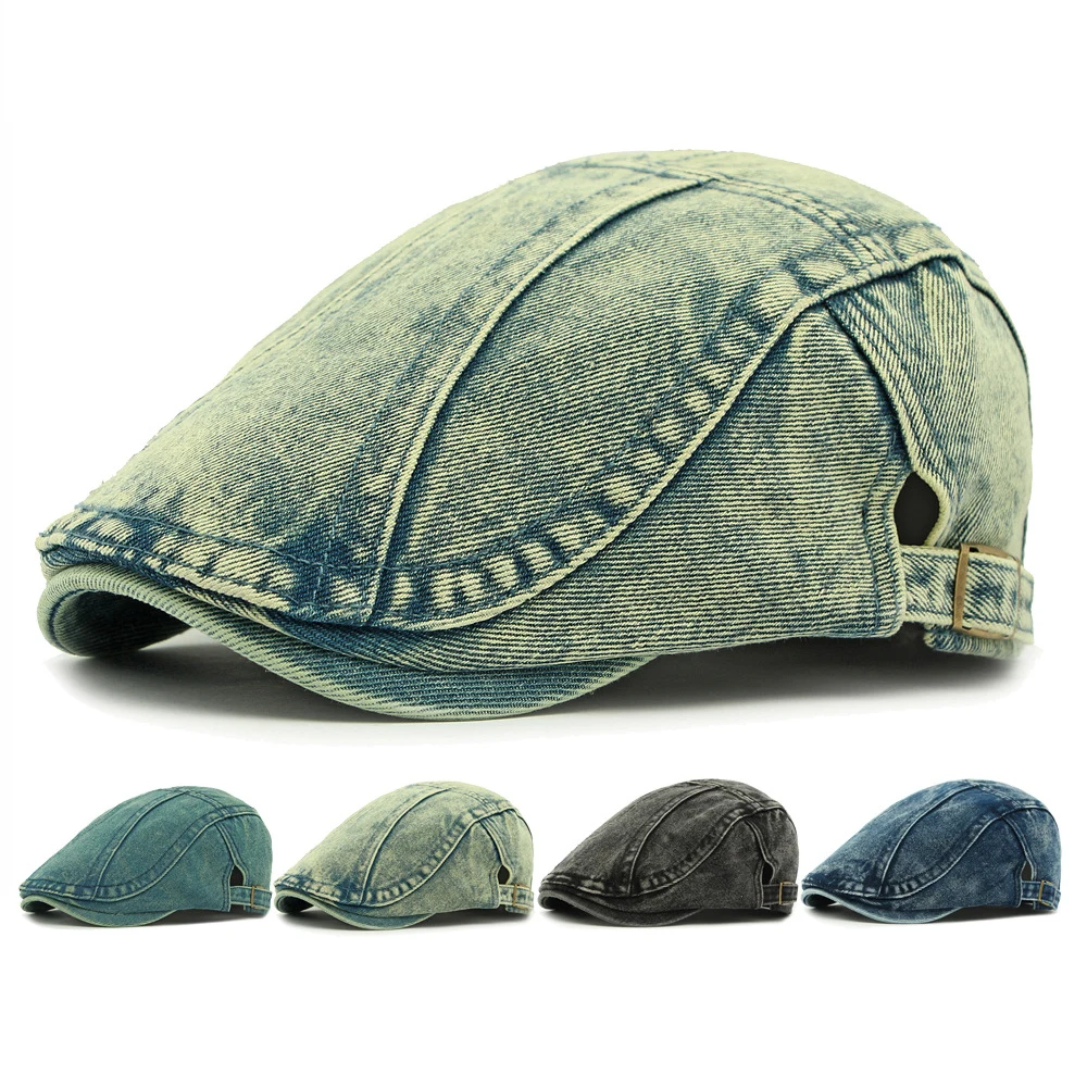 HT4804 Mens Berets Women Spring Summer Autumn Denim Cap Artist Painter Beret Hat Male Female Ivy Flat Cap Adjustable Beret Cap
HT4804 Mens Berets Women Spring Summer Autumn Denim Cap Artist Painter Beret Hat Male Female Ivy Flat Cap Adjustable Beret Cap