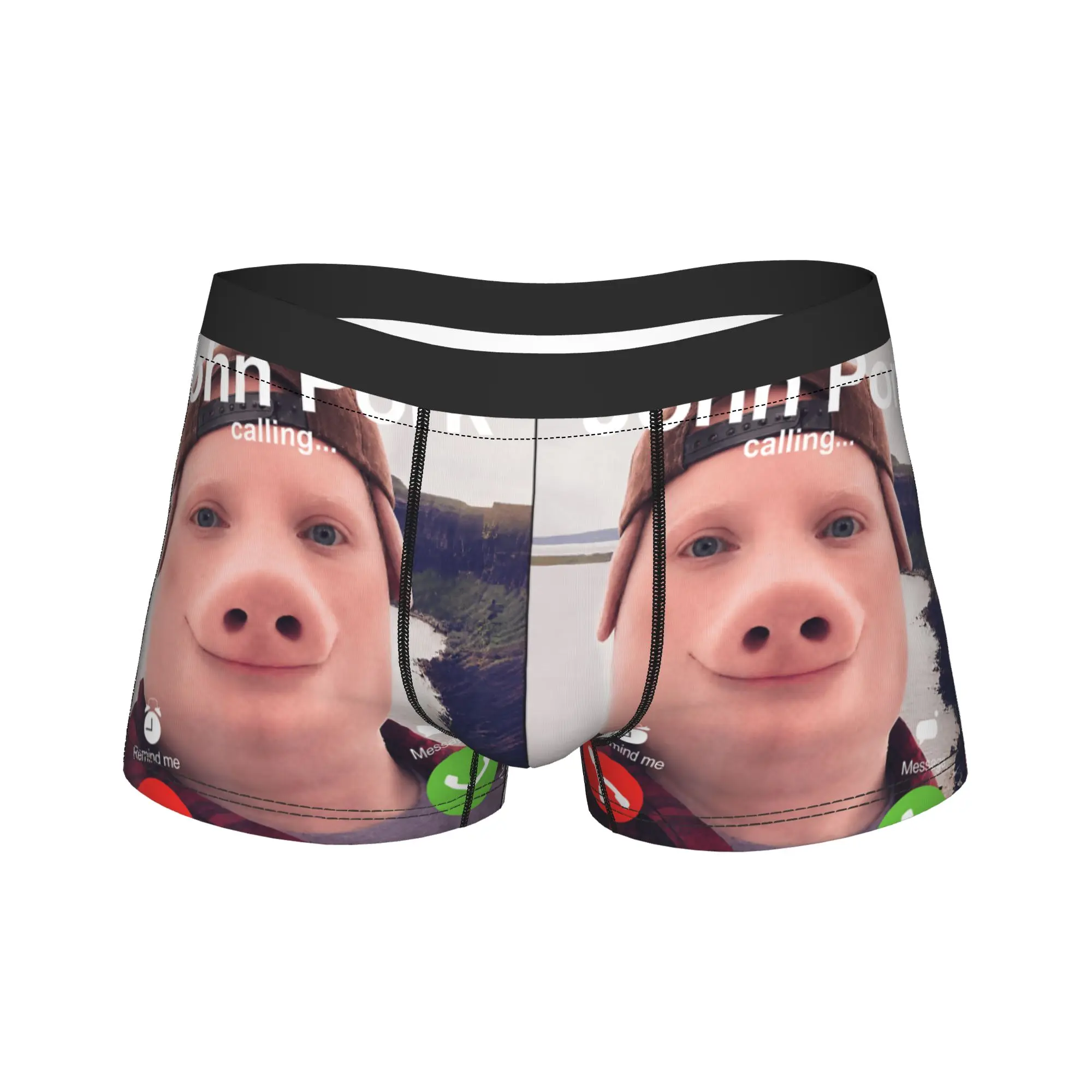John Pork Calling Decline Accept Incoming Call Meme Underwear Men Underpants Printed Elastic Boxershorts Hot Sale Shorts Briefs
John Pork Calling Decline Accept Incoming Call Meme Underwear Men Underpants Printed Elastic Boxershorts Hot Sale Shorts Briefs