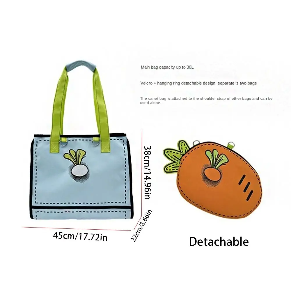 Casual Large Capacity Badminton Bag Comic Cartoon Tennis Carrot Bag Korean Style Cute Canvas Tote Bag Girls
Casual Large Capacity Badminton Bag Comic Cartoon Tennis Carrot Bag Korean Style Cute Canvas Tote Bag Girls