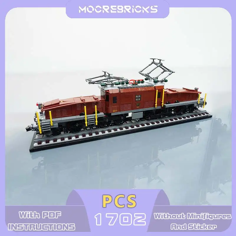 MOC Classic Crocodile Electric Locomotive Building Blocks Swiss Style Retro Train Rail Vehicle Bricks Model DIY Toys Gift
MOC Classic Crocodile Electric Locomotive Building Blocks Swiss Style Retro Train Rail Vehicle Bricks Model DIY Toys Gift