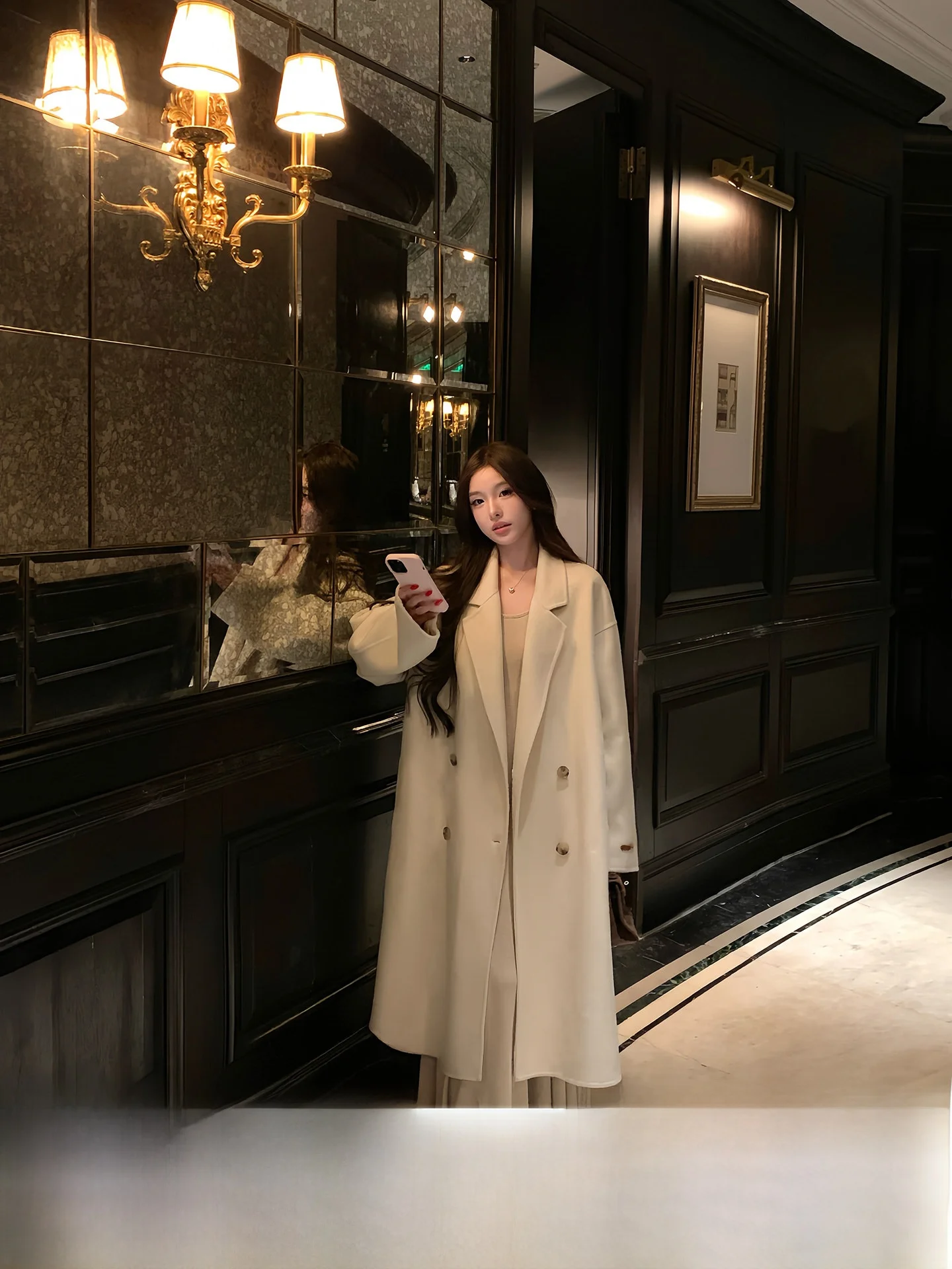 OYFF Camere Double-Faced Wool Thiened Winter Coat Women's Long Sve Open-Sle Warm Coat Flip Collar Casual Outerwear
OYFF Camere Double-Faced Wool Thiened Winter Coat Women's Long Sve Open-Sle Warm Coat Flip Collar Casual Outerwear