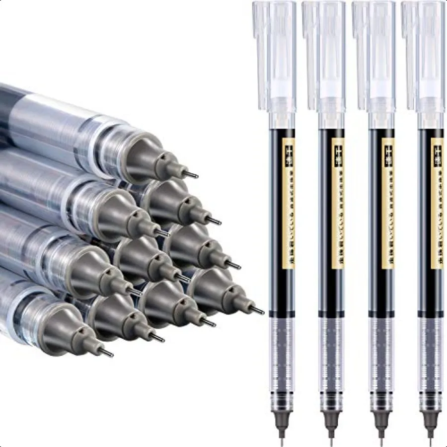 12 Pieces Rolling Ball Pens 0.5 mm Japanese Quick Drying Fine Point Pens Liquid Ink Smooth Writing for Office Student Back to S
12 Pieces Rolling Ball Pens 0.5 mm Japanese Quick Drying Fine Point Pens Liquid Ink Smooth Writing for Office Student Back to S