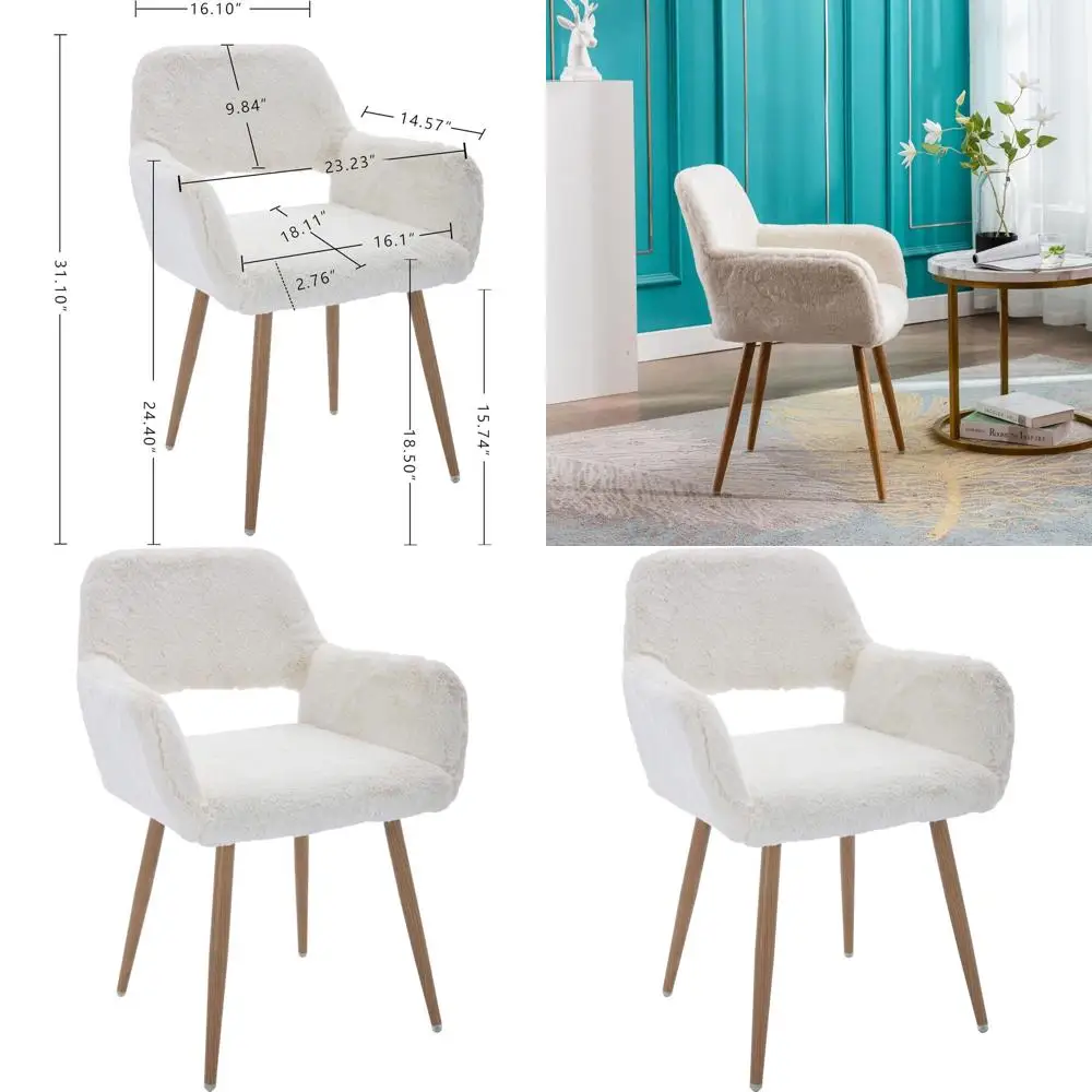 Пушистый настольный стул, удобное кресло со современным акцентом середины века и искусственным мехом для девочек-подростков, деревянные металлические ножки для гостиной, столовой
Пушистый настольный стул, удобное кресло со современным акцентом середины века и искусственным мехом для девочек-подростков, деревянные металлические ножки для гостиной, столовой