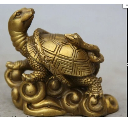 Copper Brass CHINESE crafts deco r ation Asian 4 "Chinese Bronze Escultura de Tartaruga Deus Besta Cobra Signo Ano
Copper Brass CHINESE crafts deco r ation Asian 4 "Chinese Bronze Escultura de Tartaruga Deus Besta Cobra Signo Ano