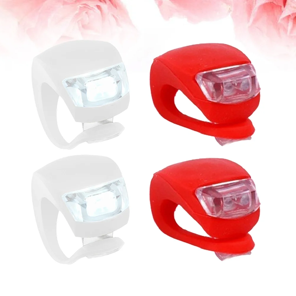 4pcs Bike Cycling Silicone Front Rear Wheel Safety Light Lamp Set Bright Waterproof Bike Accessories (2 White and 2 Red)
4pcs Bike Cycling Silicone Front Rear Wheel Safety Light Lamp Set Bright Waterproof Bike Accessories (2 White and 2 Red)