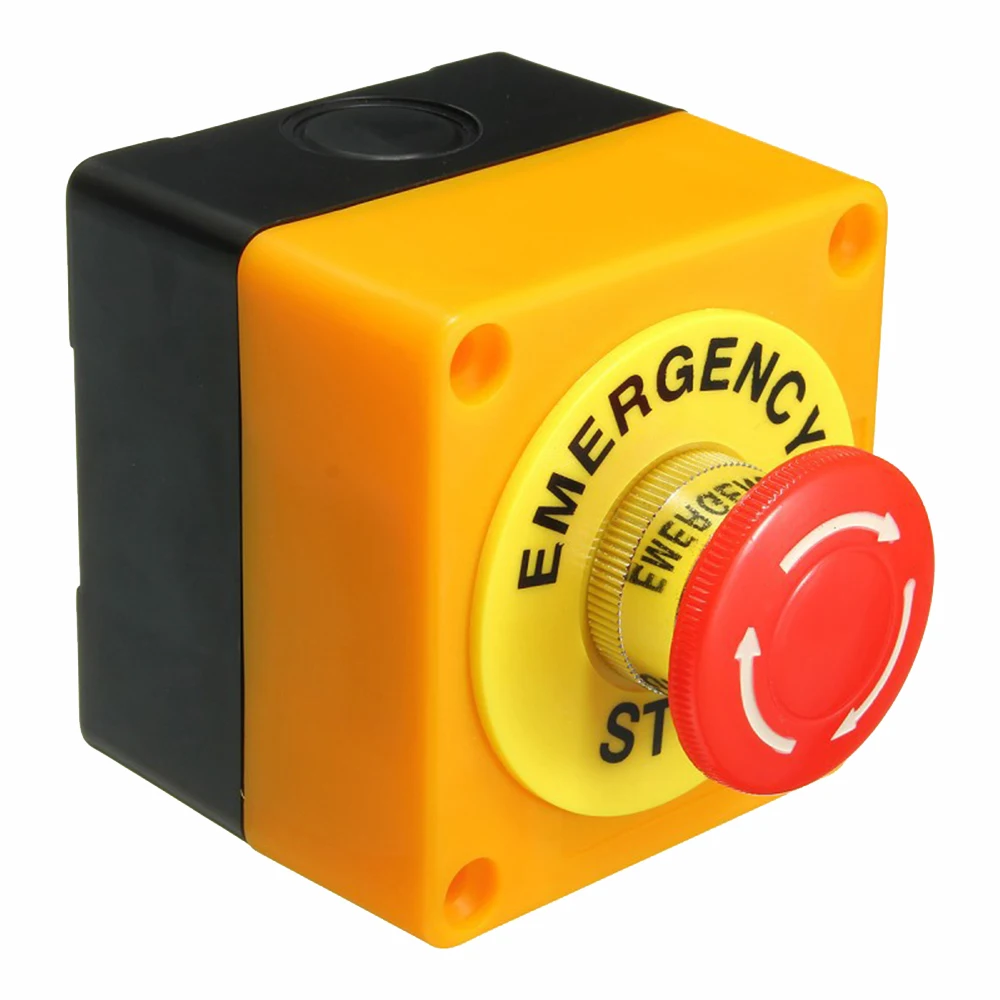Waterproof Safety STOP Push Button 660V 10A Emergency Stop Button Switch Box with Rain Cover for Industrial Machine
Waterproof Safety STOP Push Button 660V 10A Emergency Stop Button Switch Box with Rain Cover for Industrial Machine