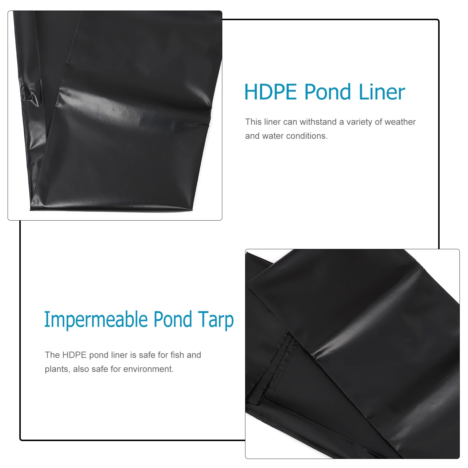 1pc Liner Fish Liner Skin Flexible Fish Pond Skin Black Waterproof Membrane Garden Pool Impermeable Pond Tarp
1pc Liner Fish Liner Skin Flexible Fish Pond Skin Black Waterproof Membrane Garden Pool Impermeable Pond Tarp