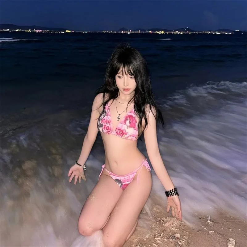 Pure Desire Bikini Set Cute Sexy Swimwear for Girls Thermal Spring Swimming Triangular Design with Chest Pad No Steel Support
Pure Desire Bikini Set Cute Sexy Swimwear for Girls Thermal Spring Swimming Triangular Design with Chest Pad No Steel Support