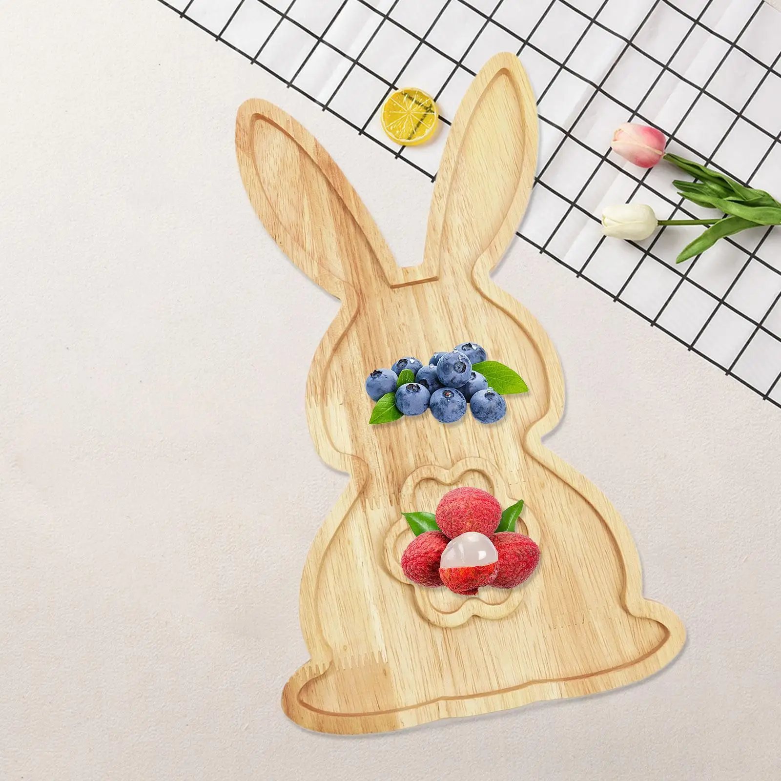 Bunny Serving Wood Tray Holiday Salad Dish Snack Plate Easter Bunny Serving Tray for Restaurant Party
Bunny Serving Wood Tray Holiday Salad Dish Snack Plate Easter Bunny Serving Tray for Restaurant Party