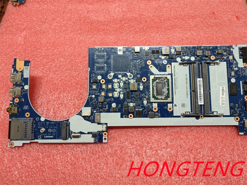 Оригинальная материнская плата для ноутбука Lenovo E475 со встроенной графикой CE475 NM-A861 материнская плата для ноутбука AMD CPU A6-9500B все тестирование в порядке
Оригинальная материнская плата для ноутбука Lenovo E475 со встроенной графикой CE475 NM-A861 материнская плата для ноутбука AMD CPU A6-9500B все тестирование в порядке