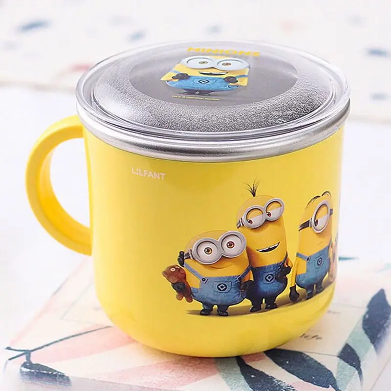 Minions cartoon cute stainless steel water cup kawaii with lid handle anti-scald mug milk coffee cup anime merchandise wholesale
Minions cartoon cute stainless steel water cup kawaii with lid handle anti-scald mug milk coffee cup anime merchandise wholesale