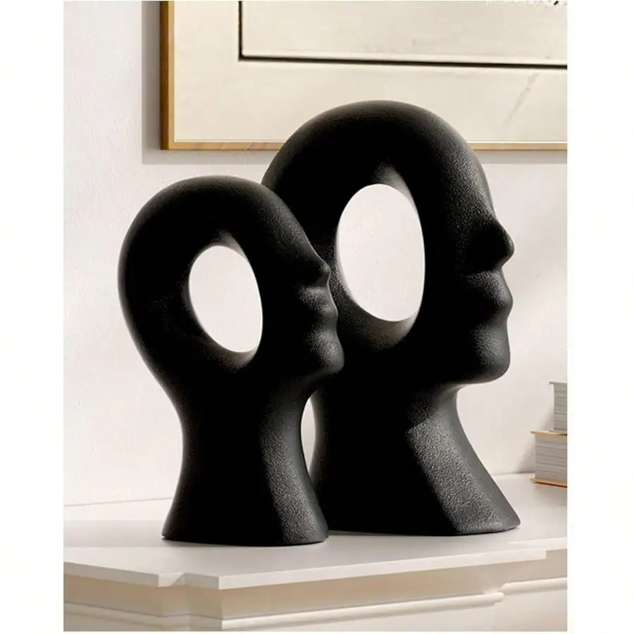Decorative Statues Set - Boho Style Modern Abstract Sculptures Home Decor Ceramic Figurines For Living Room Coffee Table Tv Stand Mantles Entryway Console Or Wedding Gifts Black
Decorative Statues Set - Boho Style Modern Abstract Sculptures Home Decor Ceramic Figurines For Living Room Coffee Table Tv Stand Mantles Entryway Console Or Wedding Gifts Black