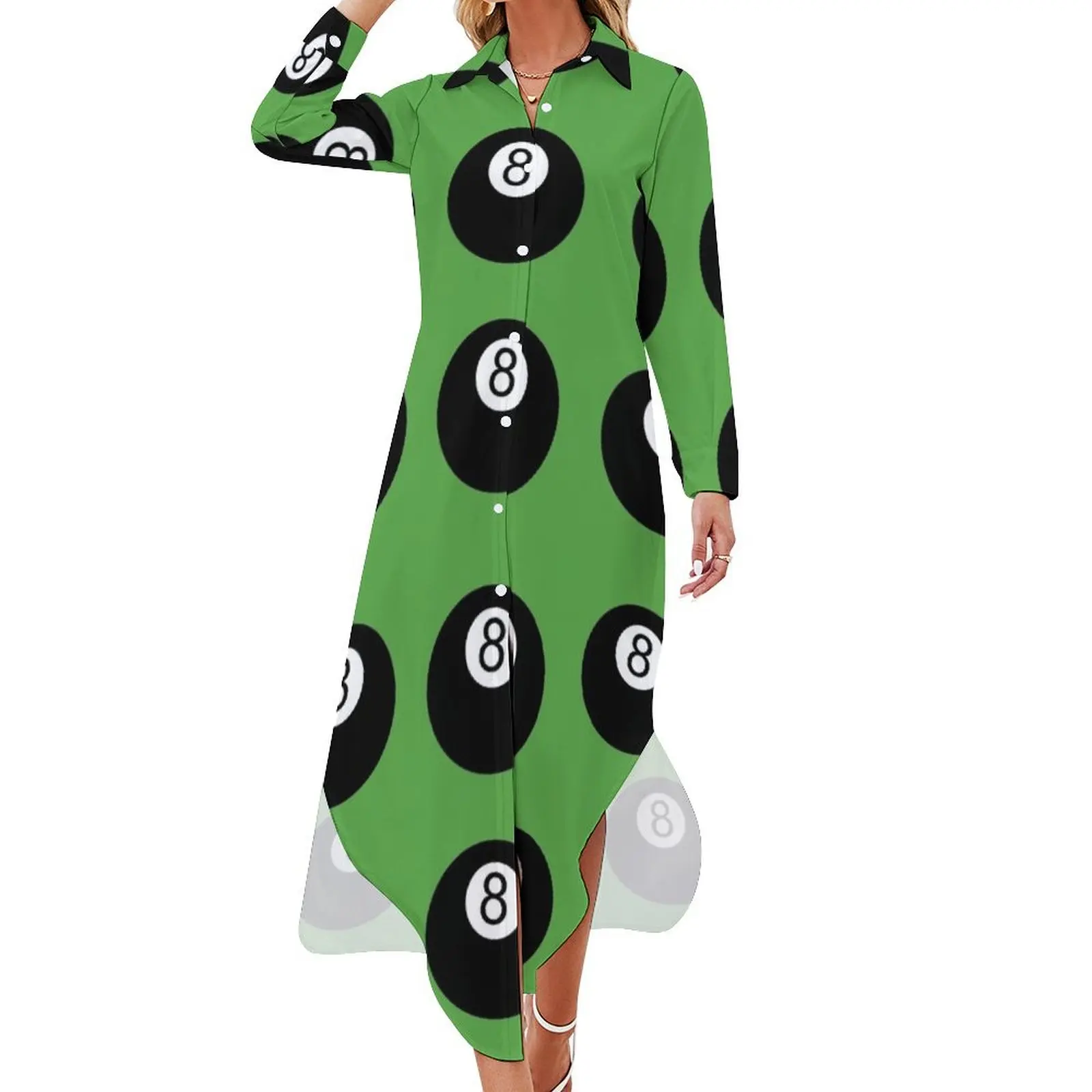 8 Balls Long Sleeved Shirt Dress women's dresses luxury dress summer 2024 women summer dresses ladies 2024 Summer skirt
8 Balls Long Sleeved Shirt Dress women's dresses luxury dress summer 2024 women summer dresses ladies 2024 Summer skirt