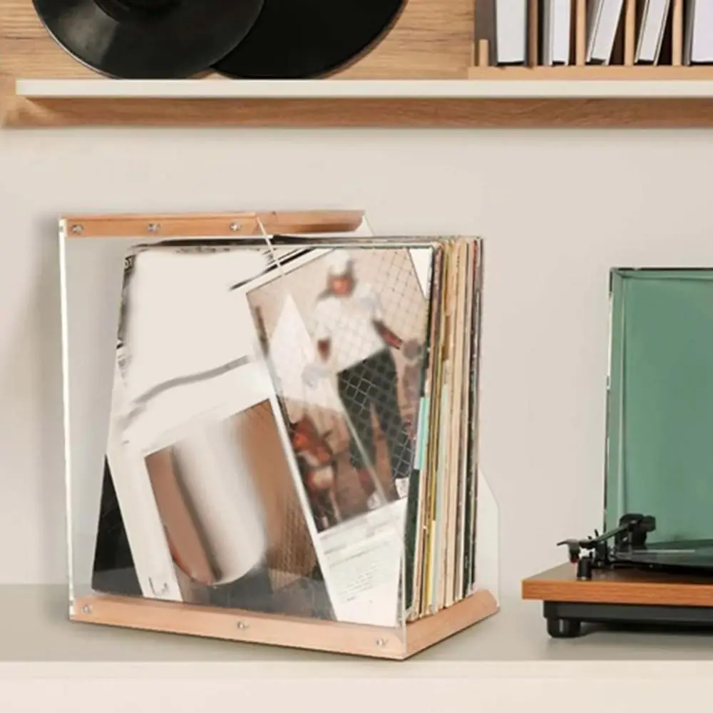 Solid Wood Wooden Record Holder Stable Structure Space-Saving Desktop Storage Rack Retro Minimalist Style Transparent Design
Solid Wood Wooden Record Holder Stable Structure Space-Saving Desktop Storage Rack Retro Minimalist Style Transparent Design