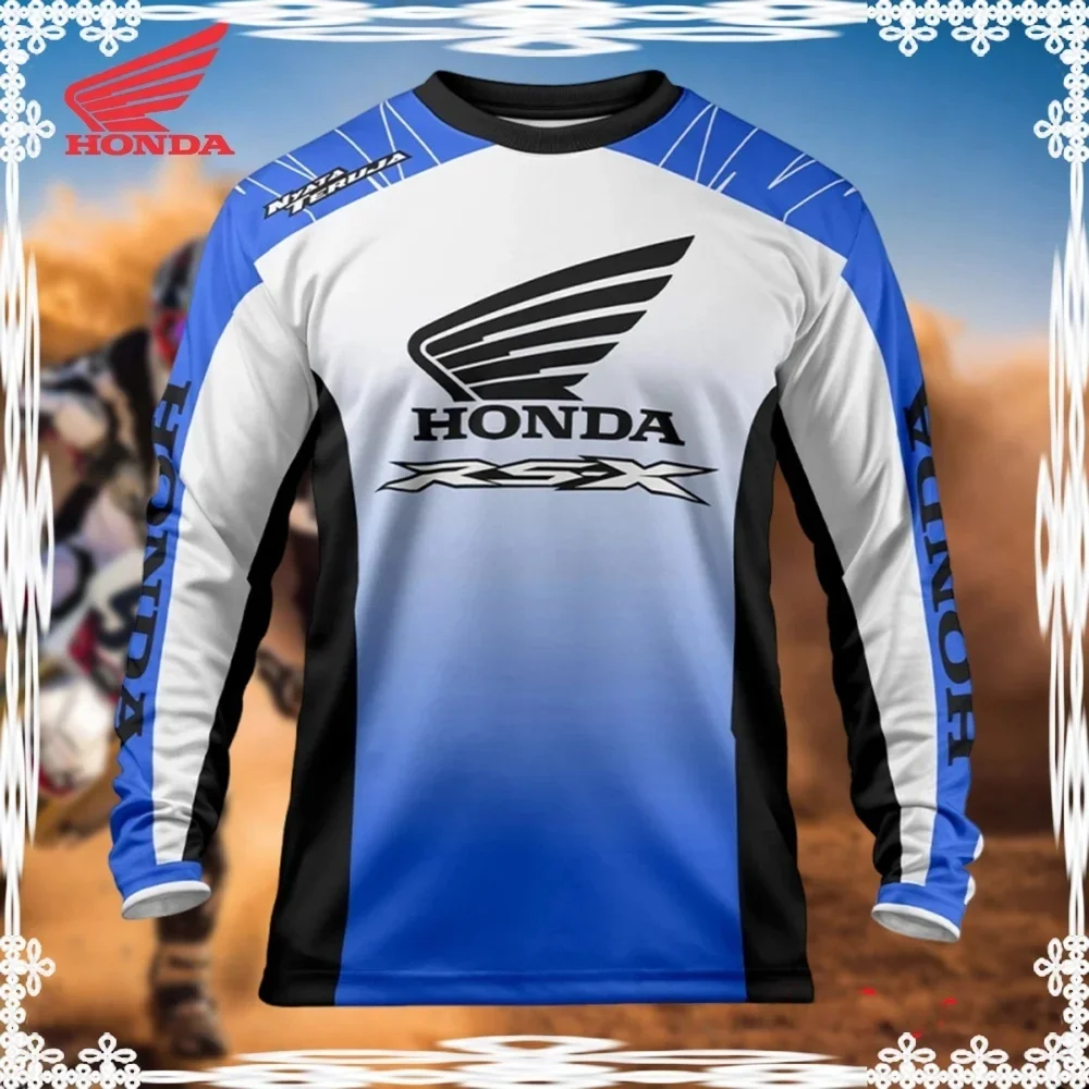 2025 Men's Summer Honda Quick-Drying Teen T-Shirt Long Sleeve T-shirts Sports Motorcycle Racing Car Brand Fashion Casual
2025 Men's Summer Honda Quick-Drying Teen T-Shirt Long Sleeve T-shirts Sports Motorcycle Racing Car Brand Fashion Casual