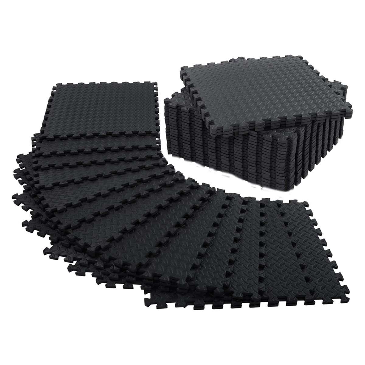 A79E-12 Pack Floor Exercise Mat for Home Gym or Floor Padding for Yoga, Weights Gym Equipment Black
A79E-12 Pack Floor Exercise Mat for Home Gym or Floor Padding for Yoga, Weights Gym Equipment Black