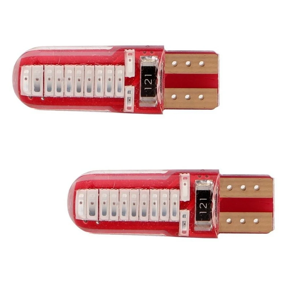10Pcs Car Red LED Light 24 SMD W5W 194 168 Silica 4014 Door Instrument Side Bulb Lamp DC 12V
10Pcs Car Red LED Light 24 SMD W5W 194 168 Silica 4014 Door Instrument Side Bulb Lamp DC 12V