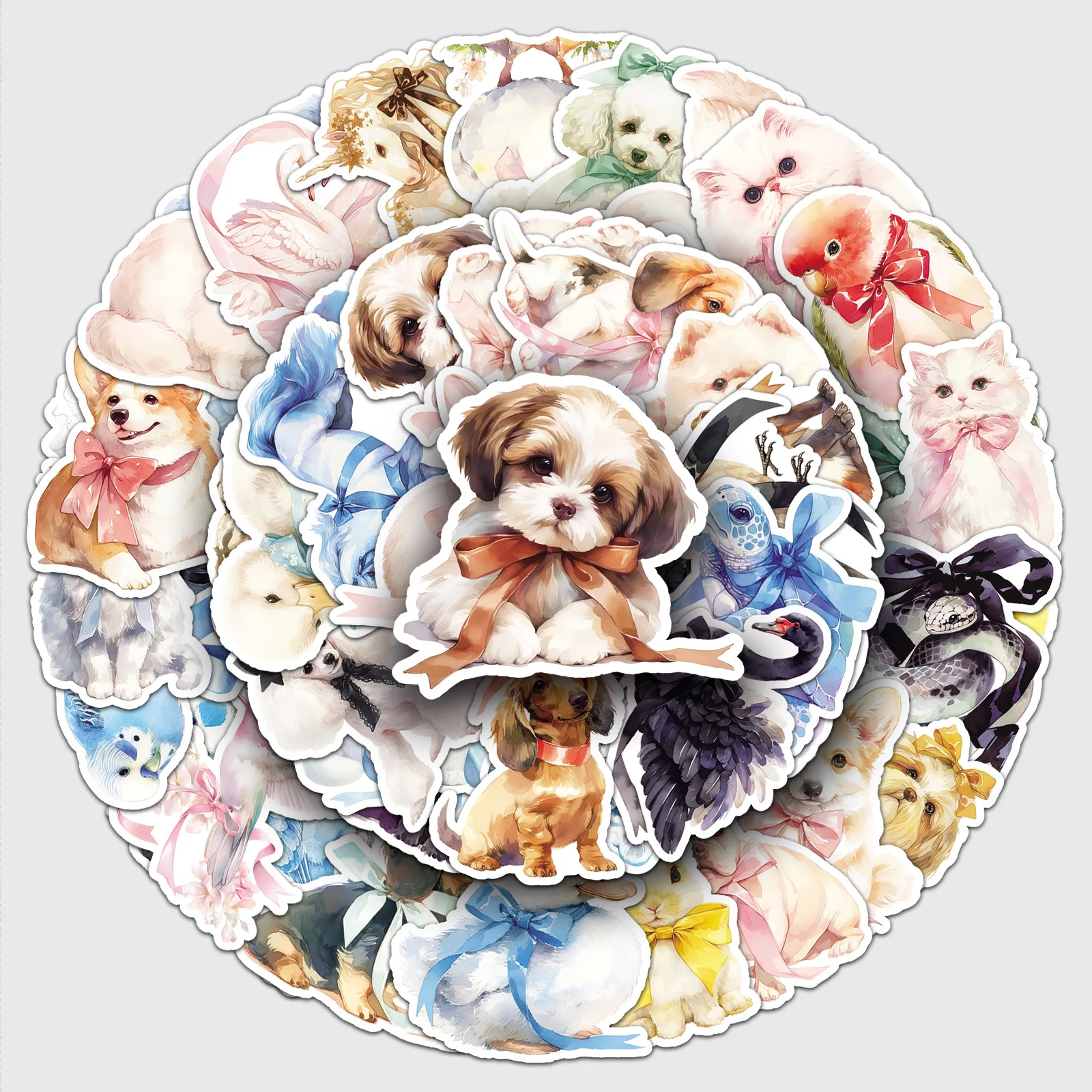 50PCS Bow Animal Cute Cute Pet Cartoon Molluscous Animal Decorative Mobile Case Laptop iPad Waterproof Sticker Kids Toy 
50PCS Bow Animal Cute Cute Pet Cartoon Molluscous Animal Decorative Mobile Case Laptop iPad Waterproof Sticker Kids Toy