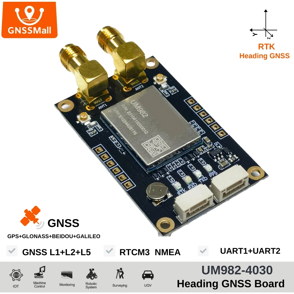 Плата UM982, высокоточный RTK заголовок, GPS модуль GNSS, полная система, полночастотный сантиметр, уровень низкой мощности TOPGNSS
Плата UM982, высокоточный RTK заголовок, GPS модуль GNSS, полная система, полночастотный сантиметр, уровень низкой мощности TOPGNSS