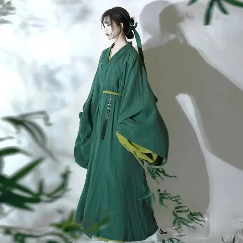 Green Women's Hanfu Chinese Style Straight Costume Ancient Wide Long Free Large Sleeve Fairy Skirt Elegant For Meditation
Green Women's Hanfu Chinese Style Straight Costume Ancient Wide Long Free Large Sleeve Fairy Skirt Elegant For Meditation