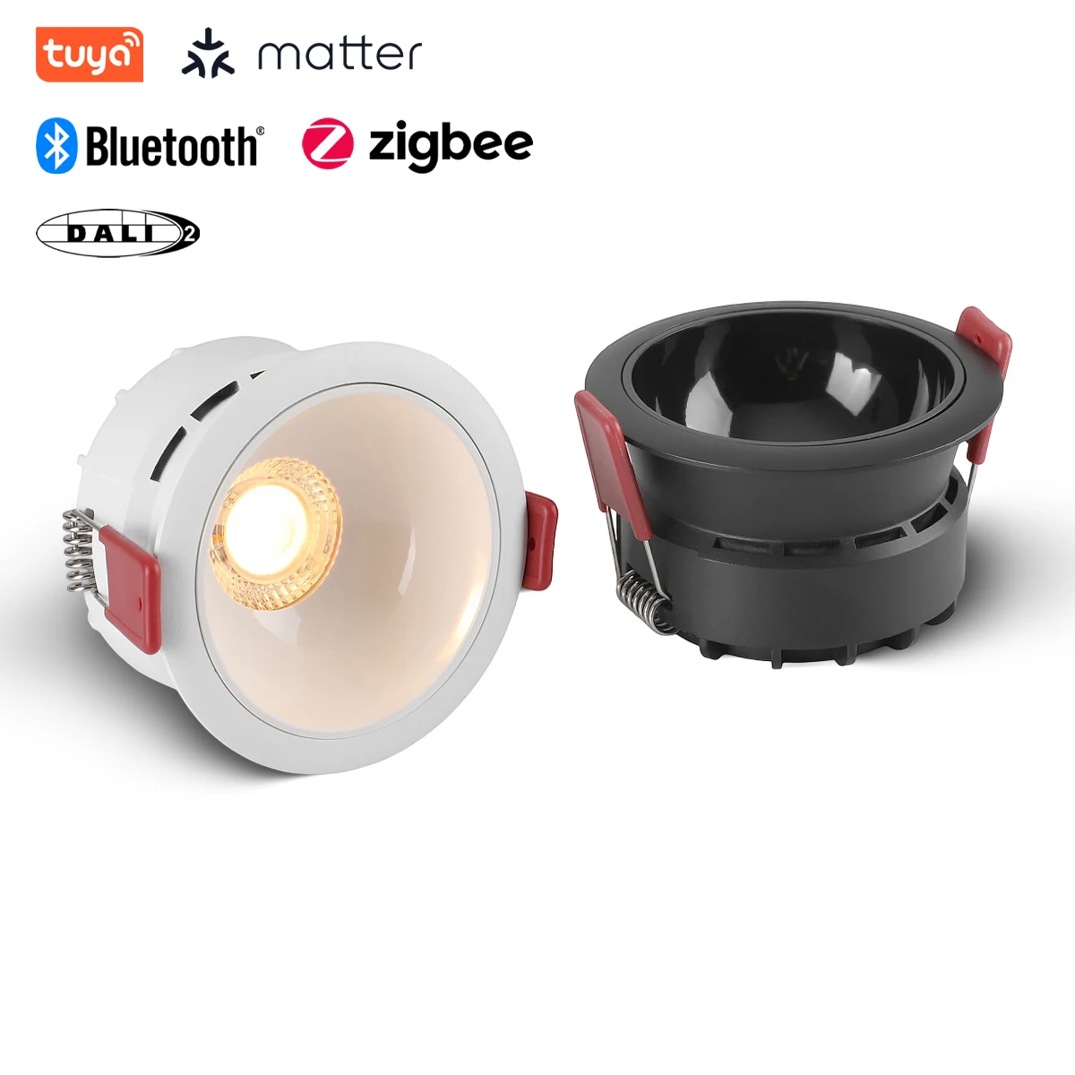 Recessed LED COB Ceiling Downlight Lamp 5 CCT Switchable/ Tuya Zigbee/ Matter Fixtures Lighting Indoor Smart Spotlight
Recessed LED COB Ceiling Downlight Lamp 5 CCT Switchable/ Tuya Zigbee/ Matter Fixtures Lighting Indoor Smart Spotlight