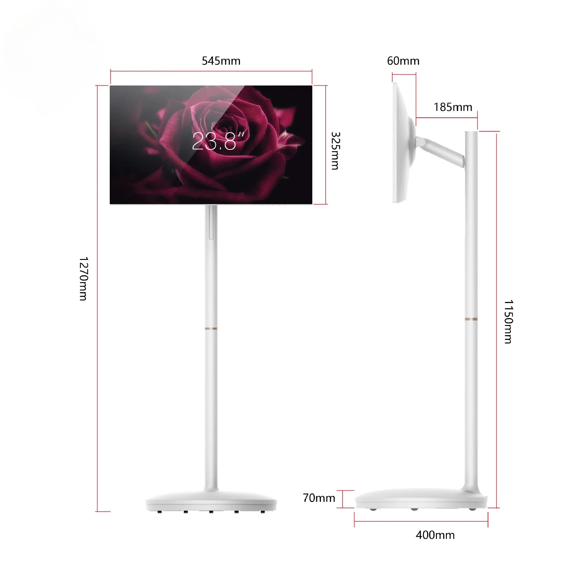 23.8-inch smart screen mobile TV wireless projection HD live broadcast all-in-one touch mobile companion machine
23.8-inch smart screen mobile TV wireless projection HD live broadcast all-in-one touch mobile companion machine