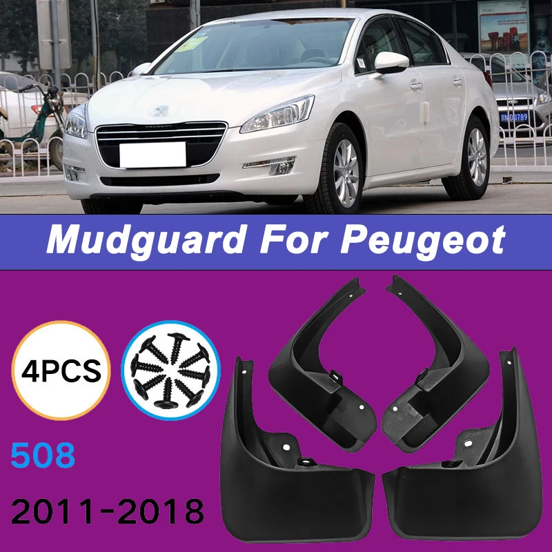 For Peugeot 508 2011-2018/508L 2019-2021 Automotive Tire Mudguard Waterproof Prevent Mud Splashing Car Mud Flap 4pcs Accessories
For Peugeot 508 2011-2018/508L 2019-2021 Automotive Tire Mudguard Waterproof Prevent Mud Splashing Car Mud Flap 4pcs Accessories