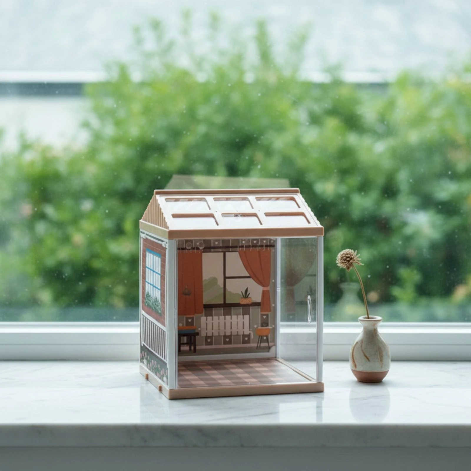 Miniature Scene House Clear Miniature House Kit Dollhouse with Plastic Panels Dustproof Toy Safeguarding for Hobbyists
Miniature Scene House Clear Miniature House Kit Dollhouse with Plastic Panels Dustproof Toy Safeguarding for Hobbyists