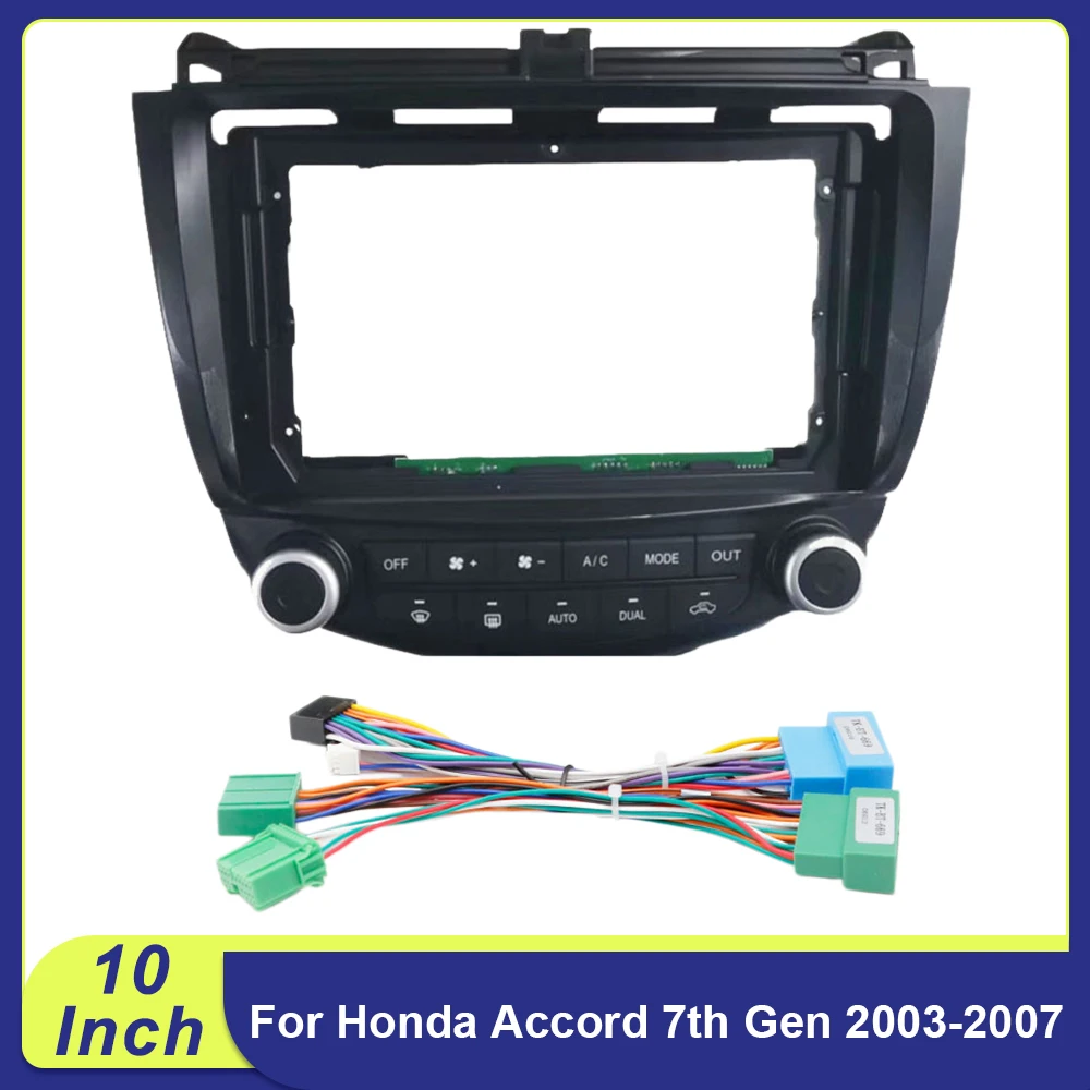 Для Honda Accord 7-го поколения 2003-2007 годов — 10-дюймовый сенсорный экран, установочный комплект на приборную панель, рамка 2DIN, готовность к установке Android
Для Honda Accord 7-го поколения 2003-2007 годов — 10-дюймовый сенсорный экран, установочный комплект на приборную панель, рамка 2DIN, готовность к установке Android