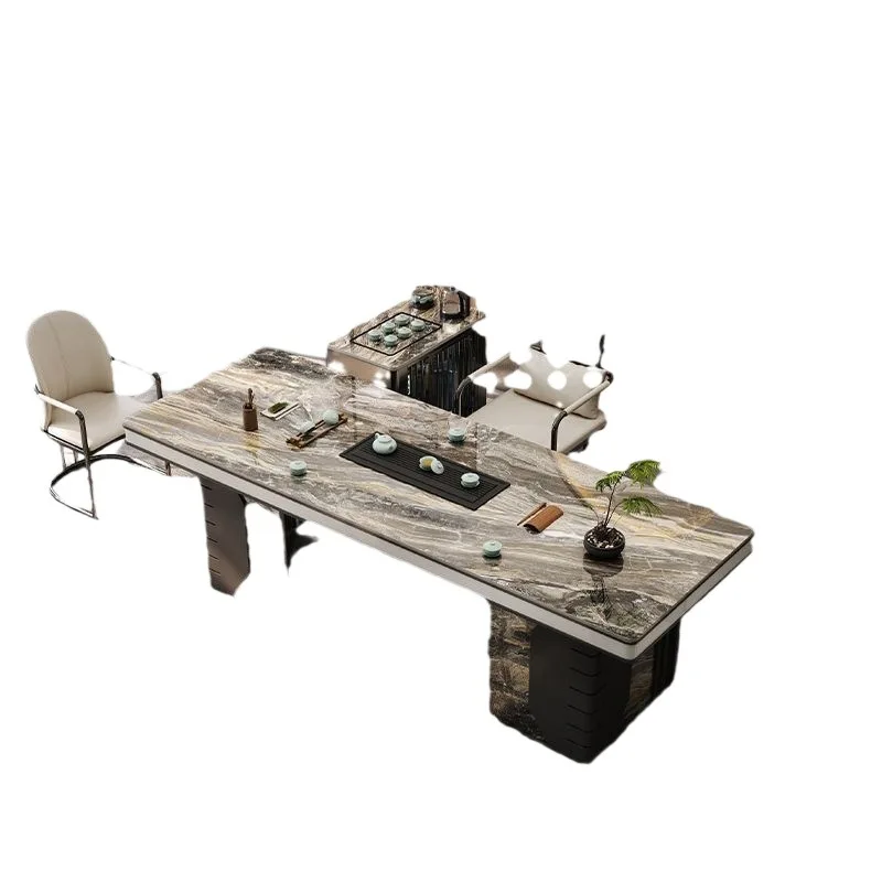 New Chinese rock slab tea table simple new office integrated automatic water light luxury
New Chinese rock slab tea table simple new office integrated automatic water light luxury