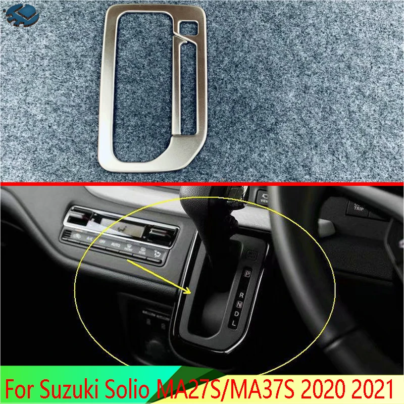 Для Suzuki Solio MA27S/MA37S 2020 2021, панель переключения передач из нержавеющей стали, крышка центральной консоли, накладка, рамка, наклейка для стайлинга автомобиля
Для Suzuki Solio MA27S/MA37S 2020 2021, панель переключения передач из нержавеющей стали, крышка центральной консоли, накладка, рамка, наклейка для стайлинга автомобиля