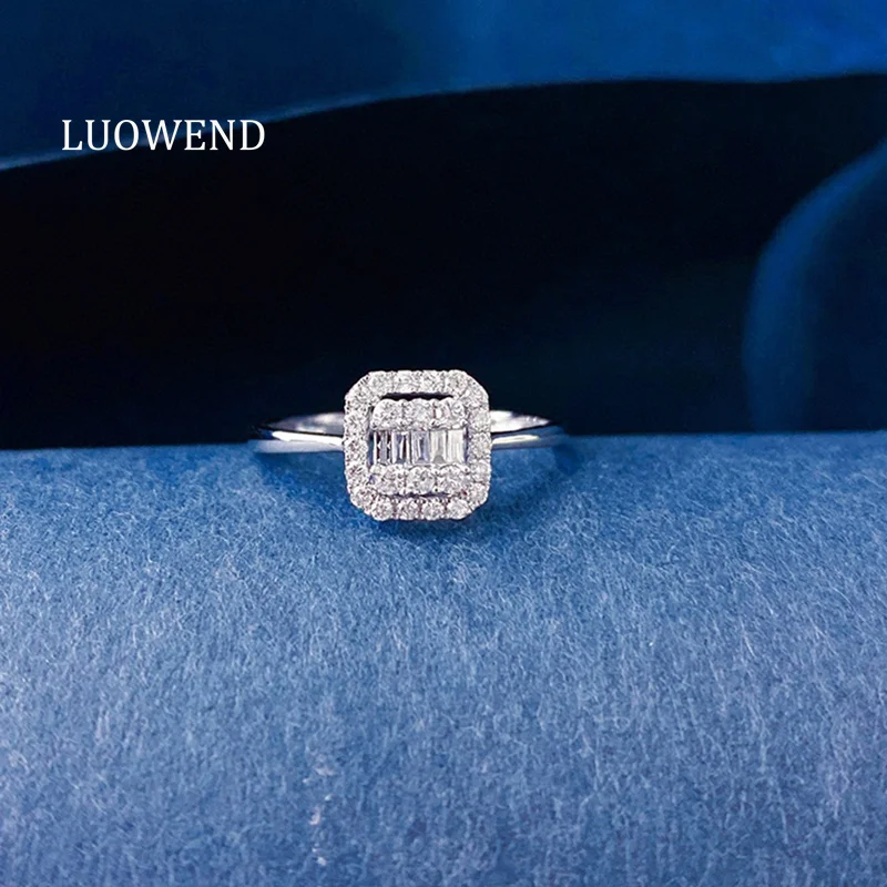 Кольца LUOWEND из 100% белого золота 18 карат, модное квадратное кольцо 0,30 карата с настоящим натуральным бриллиантом, обручальное кольцо для женщин, ювелирные изделия
Кольца LUOWEND из 100% белого золота 18 карат, модное квадратное кольцо 0,30 карата с настоящим натуральным бриллиантом, обручальное кольцо для женщин, ювелирные изделия