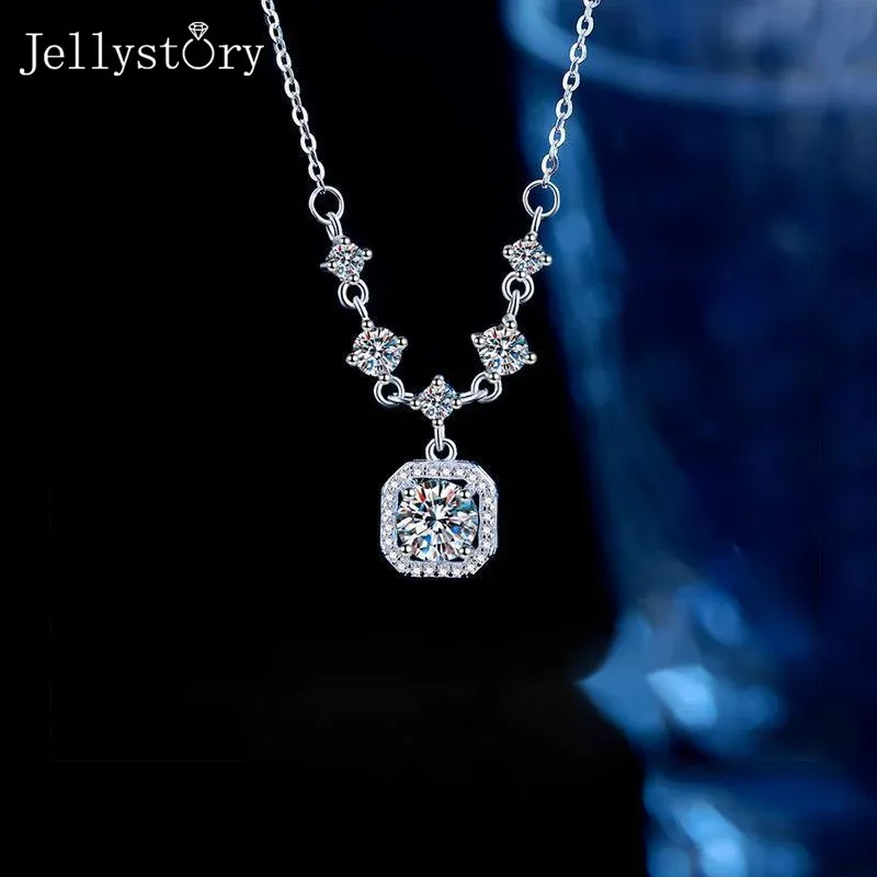 JellyStory Minimalist Square Necklace High End Jewelry for Office Wear S925 Sterling Silver Zircon Pendant Chic Daily Chain
JellyStory Minimalist Square Necklace High End Jewelry for Office Wear S925 Sterling Silver Zircon Pendant Chic Daily Chain
