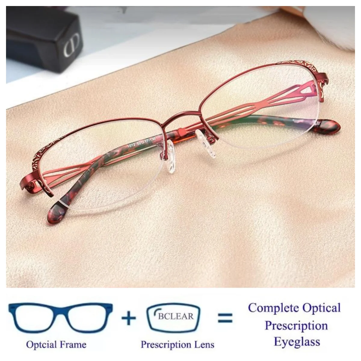 TGCYEYO Fashion Half Rim Anti-blue Light Glasses Women Photochromic Lenses Blue Light Blocking Prescription Eyewear Beautiful
TGCYEYO Fashion Half Rim Anti-blue Light Glasses Women Photochromic Lenses Blue Light Blocking Prescription Eyewear Beautiful