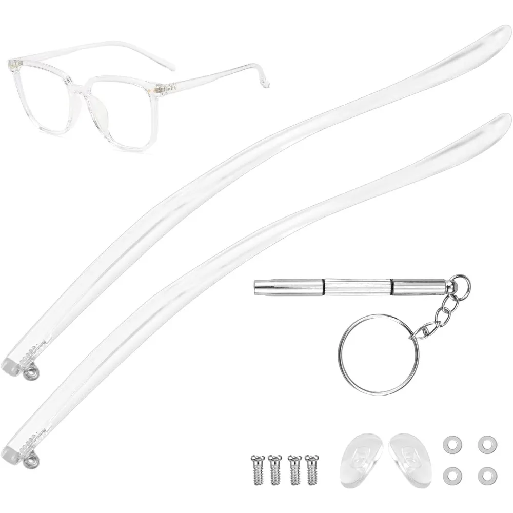 A pair of transparent universal acrylic glasses replacement arm Fashion glasses arm replacement leg repair glasses
A pair of transparent universal acrylic glasses replacement arm Fashion glasses arm replacement leg repair glasses
