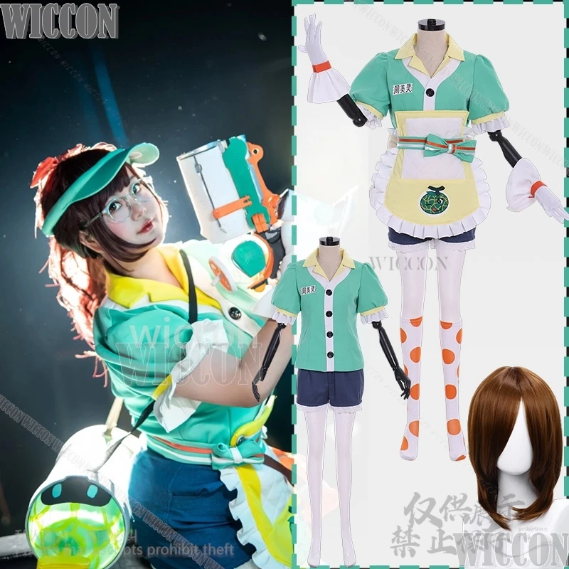 Game Over Watcchh Cosplay Meiling Zhou Kawaii Cute Mei Summer Honeydew Candy Dress Maid Lolita Wig Carnival Outfit Customized
Game Over Watcchh Cosplay Meiling Zhou Kawaii Cute Mei Summer Honeydew Candy Dress Maid Lolita Wig Carnival Outfit Customized