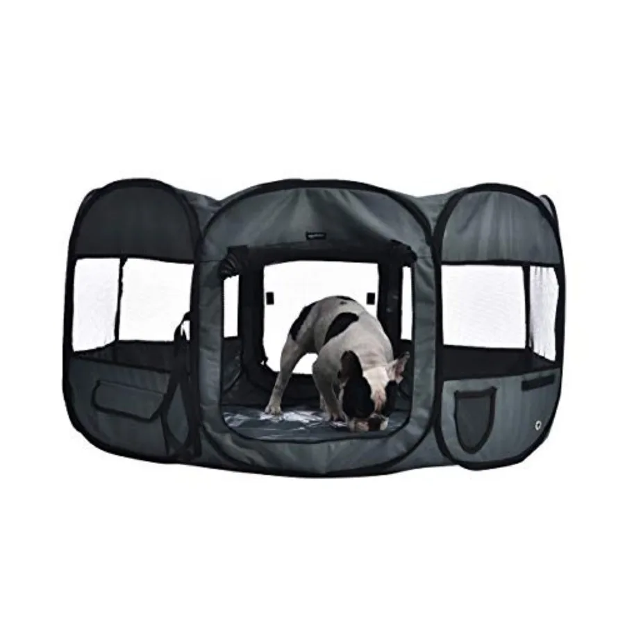 Basics Foldable Octagonal Indoor/Outdoor Portable Soft Pet Dog Playpen with Storage Pockets, Large 45 x 45 x 24 inches
Basics Foldable Octagonal Indoor/Outdoor Portable Soft Pet Dog Playpen with Storage Pockets, Large 45 x 45 x 24 inches