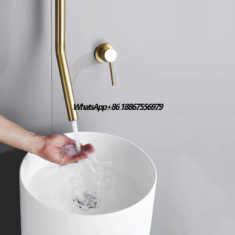 Потолочный монтаж с длинным изливом, матовый черный водопроводный кран, смеситель для ванной комнаты для скрытой раковины
Потолочный монтаж с длинным изливом, матовый черный водопроводный кран, смеситель для ванной комнаты для скрытой раковины