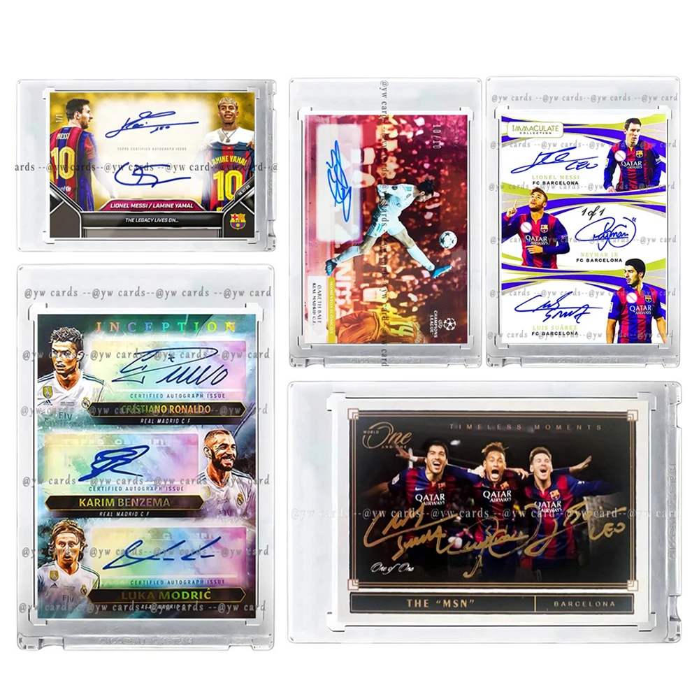 DIY homemade Messi Neymar Suarez Yamal Signed Soccer Trading Card Brick Refracted glitter laser Boy's birthday Christmas gift
DIY homemade Messi Neymar Suarez Yamal Signed Soccer Trading Card Brick Refracted glitter laser Boy's birthday Christmas gift