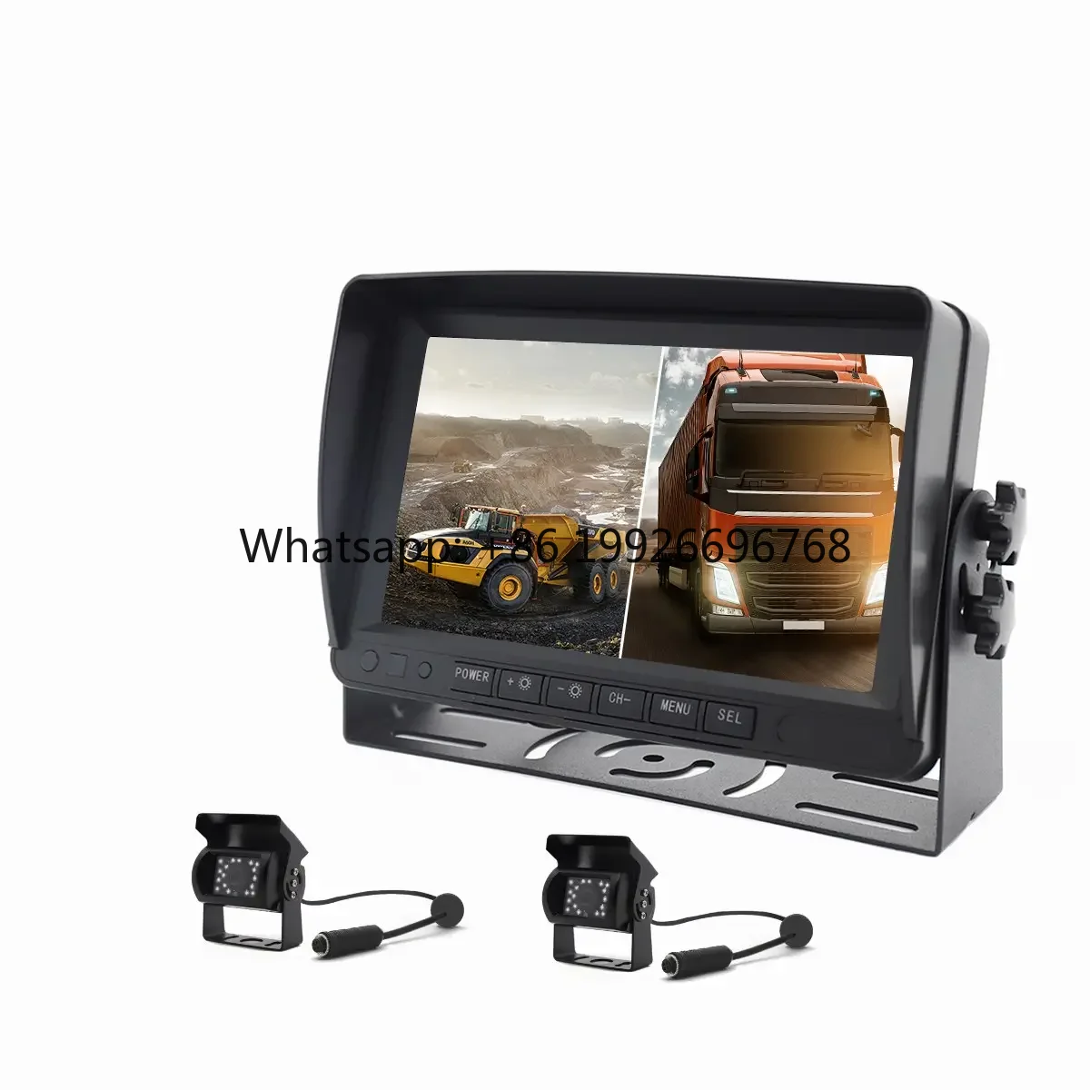 7-дюймовый 2-канальный AHD видеорегистратор для автомобиля, грузовика, с ночным видением, 1080P, IP69, система камер заднего вида для полуприцепов
7-дюймовый 2-канальный AHD видеорегистратор для автомобиля, грузовика, с ночным видением, 1080P, IP69, система камер заднего вида для полуприцепов