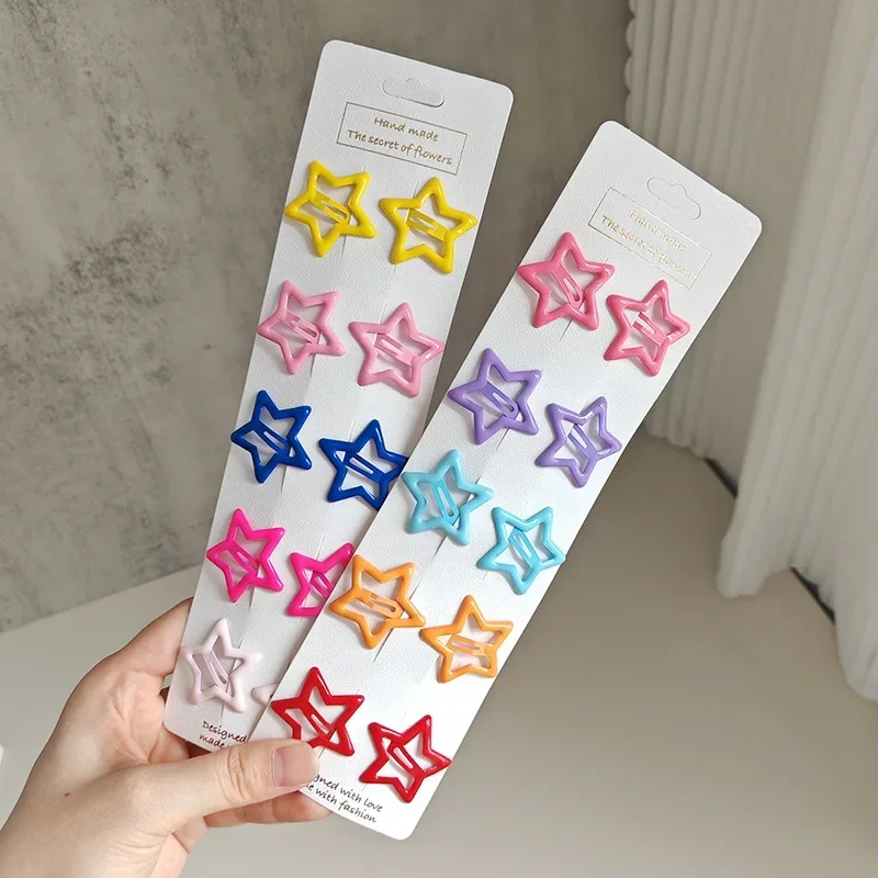 10 шт., разноцветные звезды, BB-заколки, милые кавайные заколки для волос, корейские карамельные цвета, допамин, детские головные уборы, заколка для волос для девочек, зажим для челки, головные уборы
10 шт., разноцветные звезды, BB-заколки, милые кавайные заколки для волос, корейские карамельные цвета, допамин, детские головные уборы, заколка для волос для девочек, зажим для челки, головные уборы