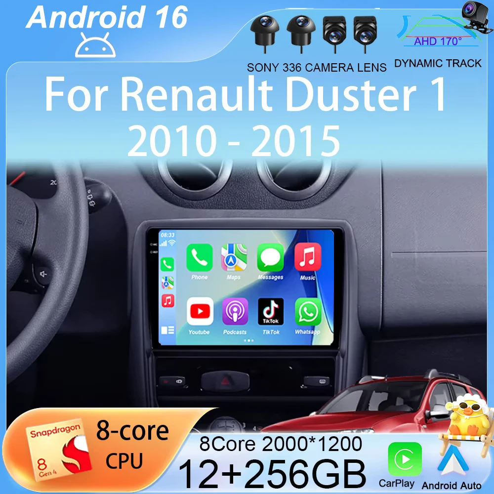 Автомагнитола Android 16 для Renault Duster 1 2010-2015, мультимедийный видеоплеер, навигация GPS, WIFI+4G, стерео-головное устройство 2 DIN
Автомагнитола Android 16 для Renault Duster 1 2010-2015, мультимедийный видеоплеер, навигация GPS, WIFI+4G, стерео-головное устройство 2 DIN