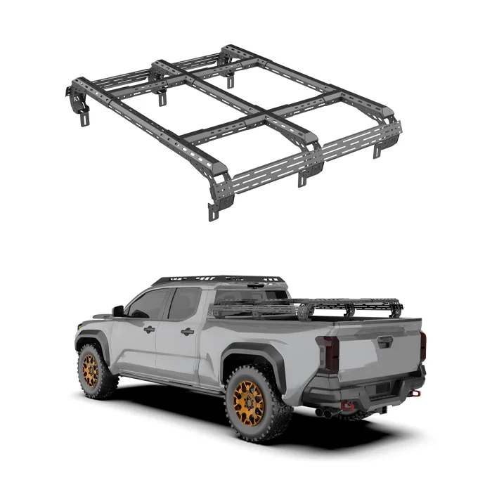 Off-road 4x4 Accessories Universal Pickup Trucks Bed Racks Steel Roll Bar System Low Profile Pickup Bed Rack
Off-road 4x4 Accessories Universal Pickup Trucks Bed Racks Steel Roll Bar System Low Profile Pickup Bed Rack