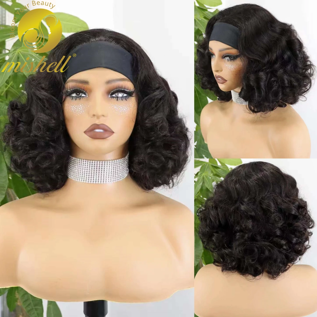 14Inch Machine Made Human Hair Wigs Natural Brazilian Remy Bouncy Loose Bob Wigs 200% Density Headband Bob Wigs for Black Women
14Inch Machine Made Human Hair Wigs Natural Brazilian Remy Bouncy Loose Bob Wigs 200% Density Headband Bob Wigs for Black Women