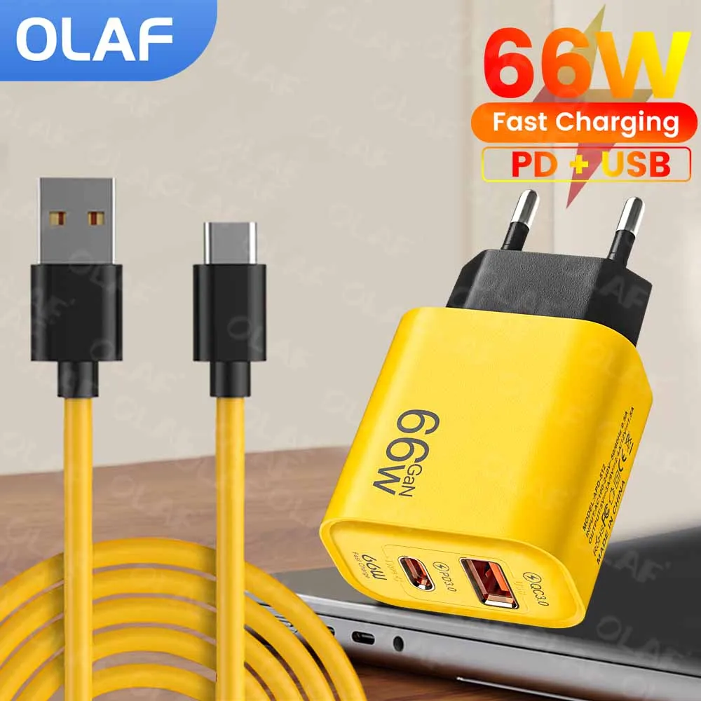 66W USB C Charger 2 Port QC 3.0 Fast Charging PD Charger Wall Adapter 66W USB To Type C Charging Data Cable For iPhone 15 Xiaomi
66W USB C Charger 2 Port QC 3.0 Fast Charging PD Charger Wall Adapter 66W USB To Type C Charging Data Cable For iPhone 15 Xiaomi