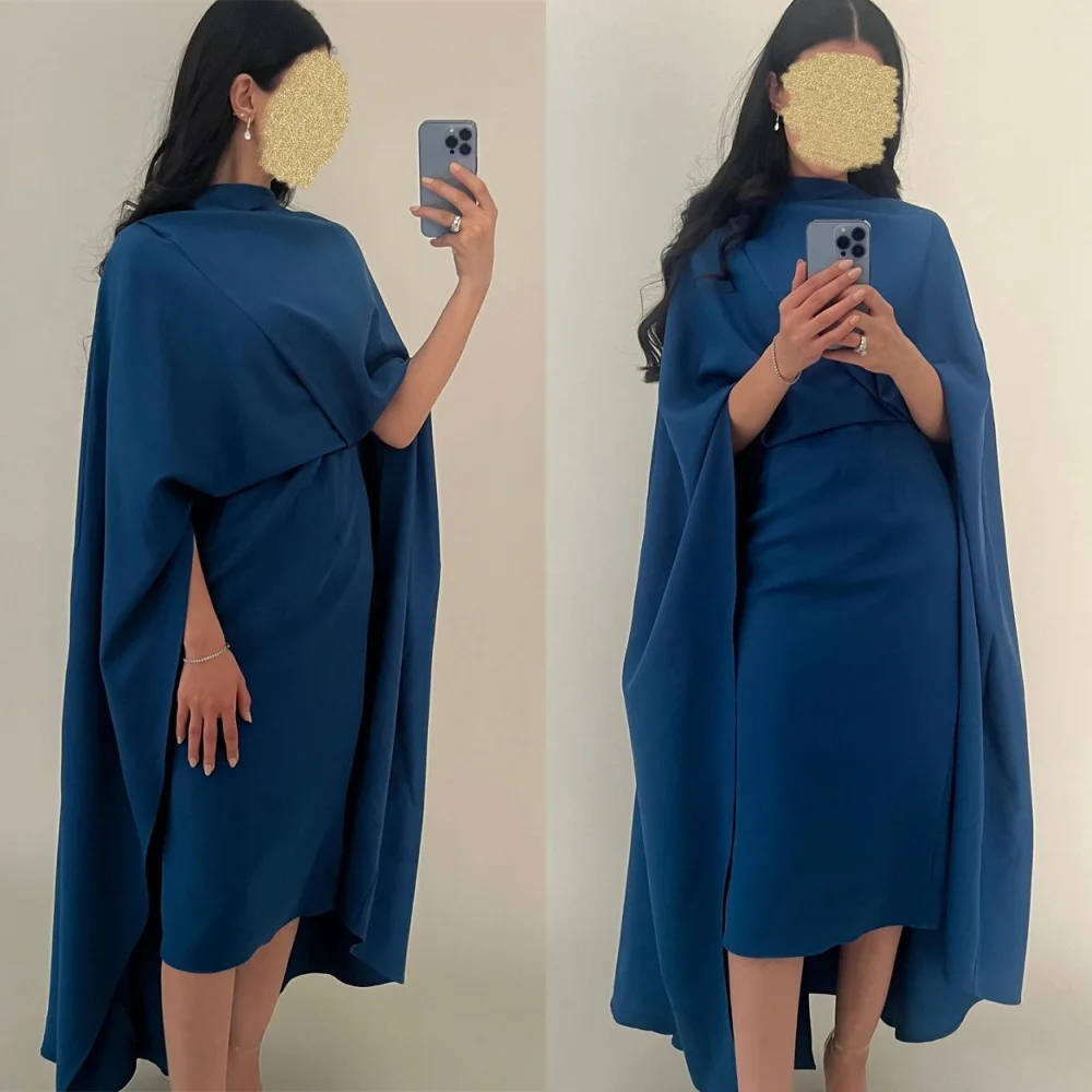 Customized Soft Blue Jersey Evening Dress Formal High Collar Long Sleeves Homecoming Dresses Fashion Special Occasion
Customized Soft Blue Jersey Evening Dress Formal High Collar Long Sleeves Homecoming Dresses Fashion Special Occasion