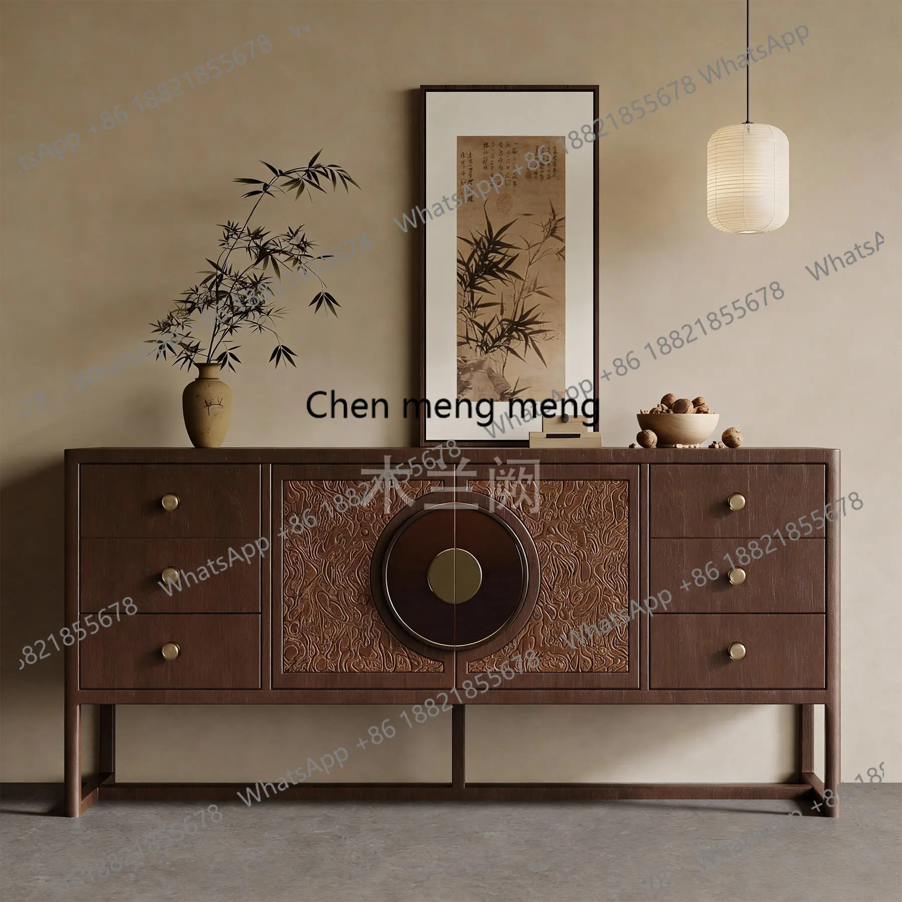 New Chinese solid wood porch cabinet dining side cabinet household display decorative cabinet
New Chinese solid wood porch cabinet dining side cabinet household display decorative cabinet