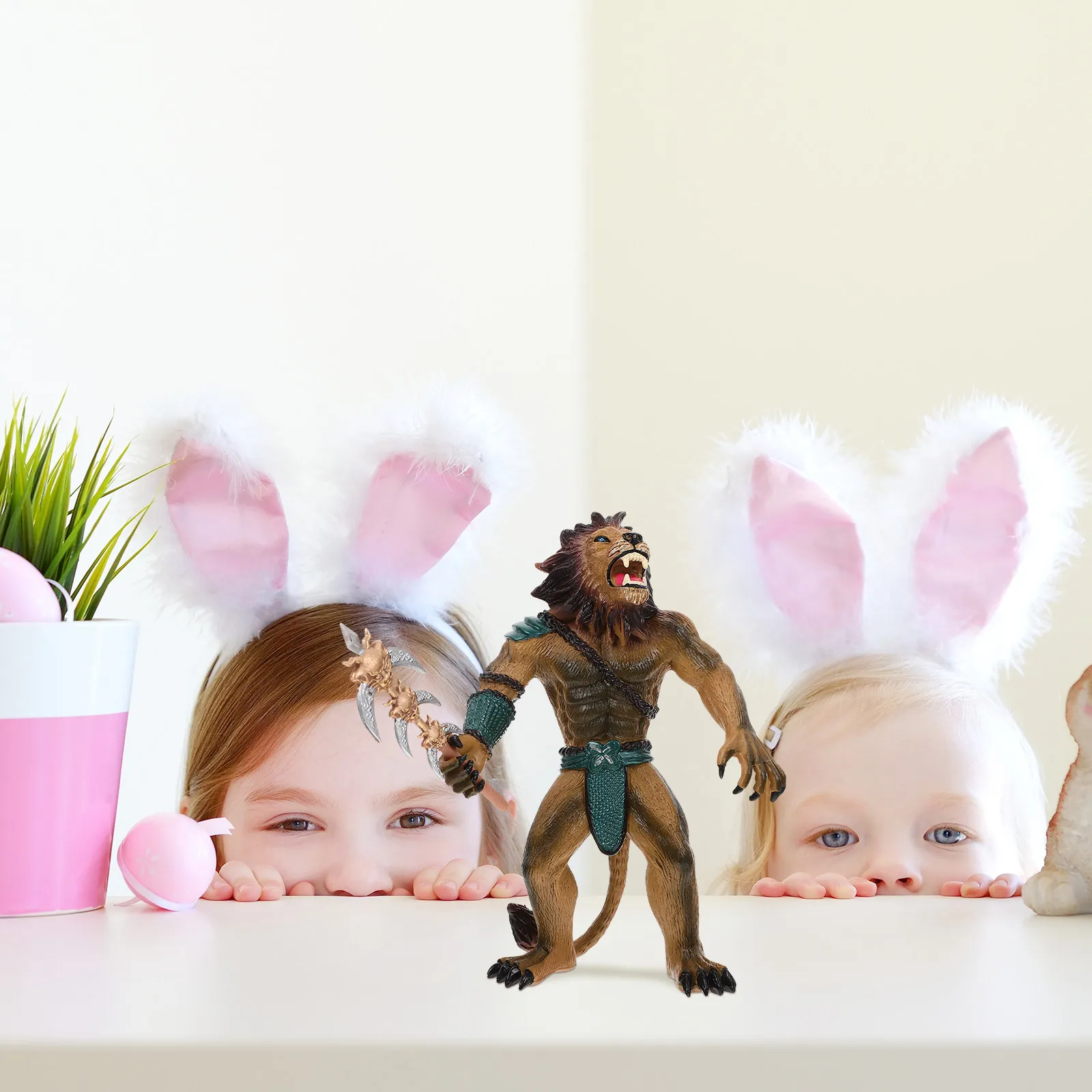 Simulated Werewolf Soldier Statue Creative Home Decoration Desktop Ornament Werewolf Warrior Figure for Kids Learning and Play
Simulated Werewolf Soldier Statue Creative Home Decoration Desktop Ornament Werewolf Warrior Figure for Kids Learning and Play