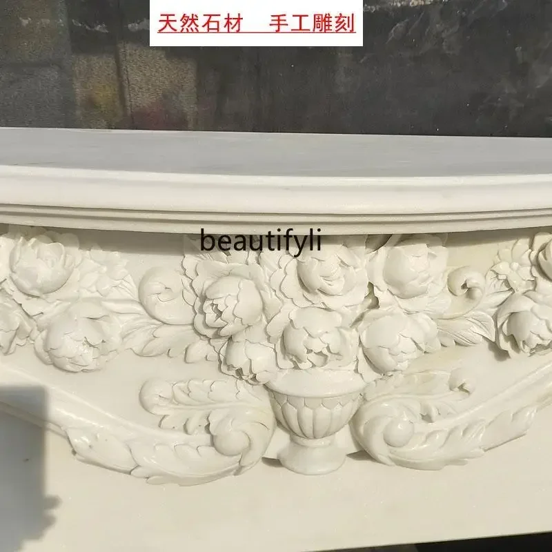 Marble fireplace European marble stone carving American relief flower simple, French fireplace Y06
Marble fireplace European marble stone carving American relief flower simple, French fireplace Y06
